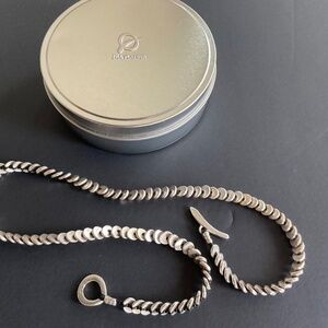 Jill Platner Moonwalk collection SS Honey Love Wrap Bracelet/Necklace 21” lenght